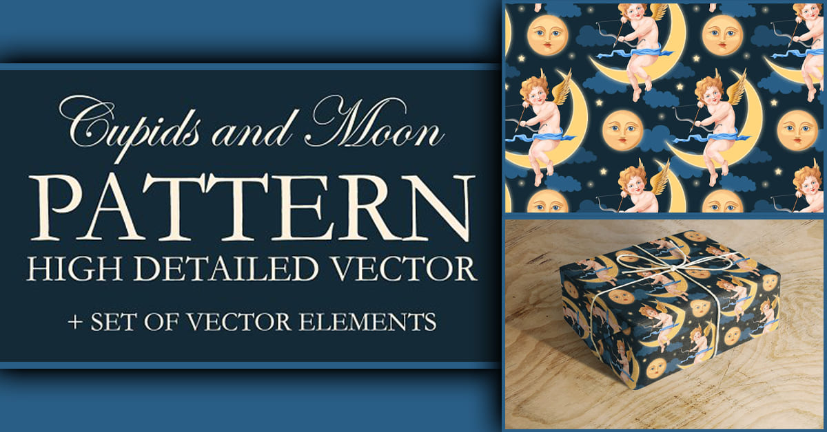 Pattern with Cupids – MasterBundles