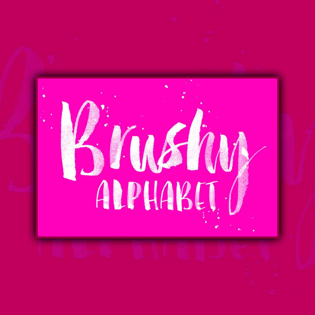 Brushy Alphabet MasterBundles