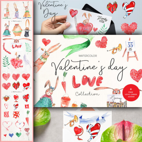 Preview valentines day love collection.