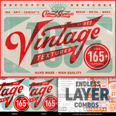 Preview conrads vintage texture pack.
