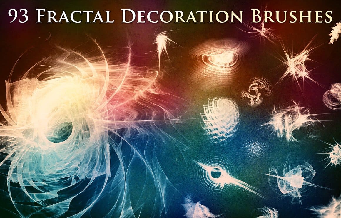 93 Fractal Decoration Brushes.