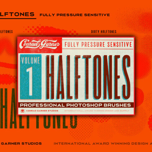 Preview halftone brushes photoshop.