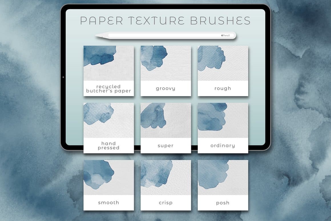 Paper texture brushes.