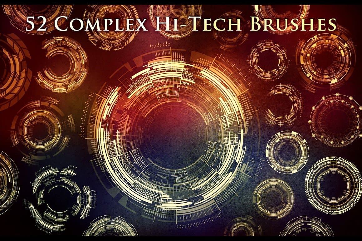 52 Complex Hi-Tech Brushes.