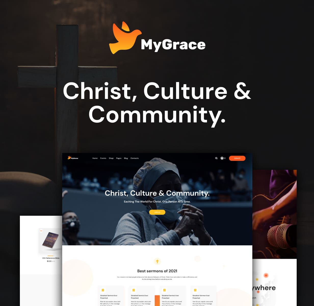MyGrace - Churches and Charity WordPress Theme.