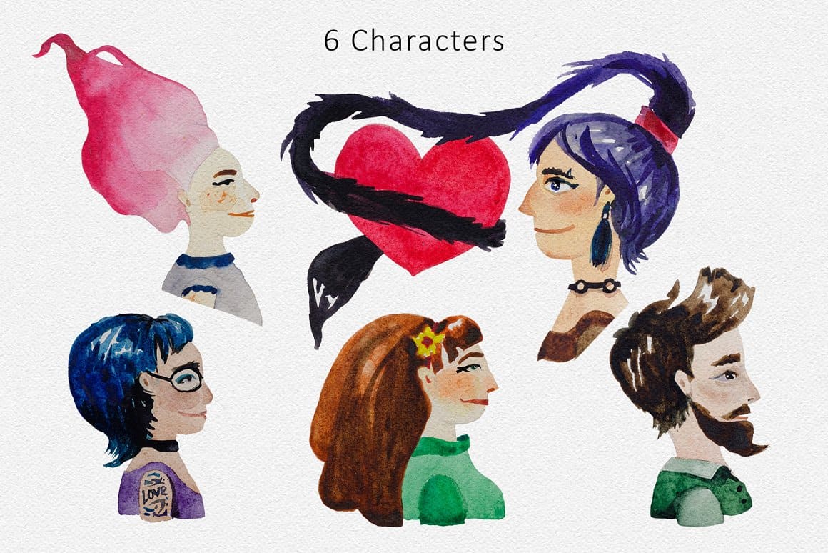 6 characters of love for everyone.