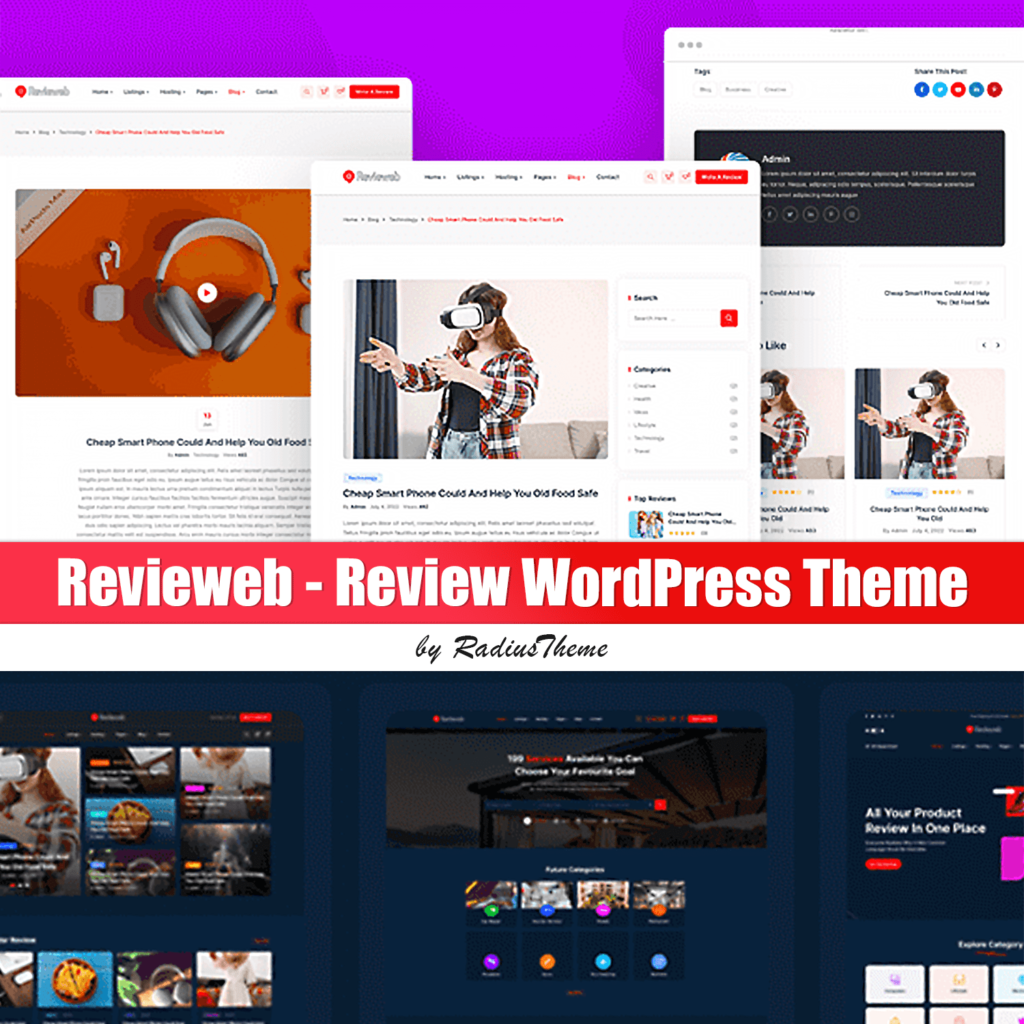 Revieweb - Review WordPress Theme – MasterBundles