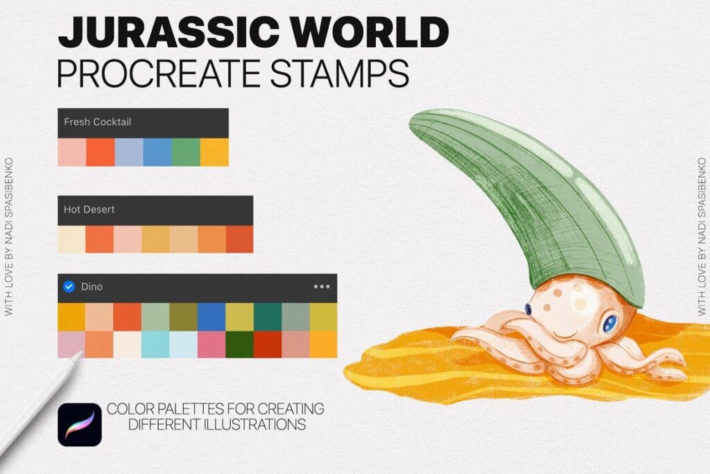 Jurassic World Procreate Stamp – MasterBundles