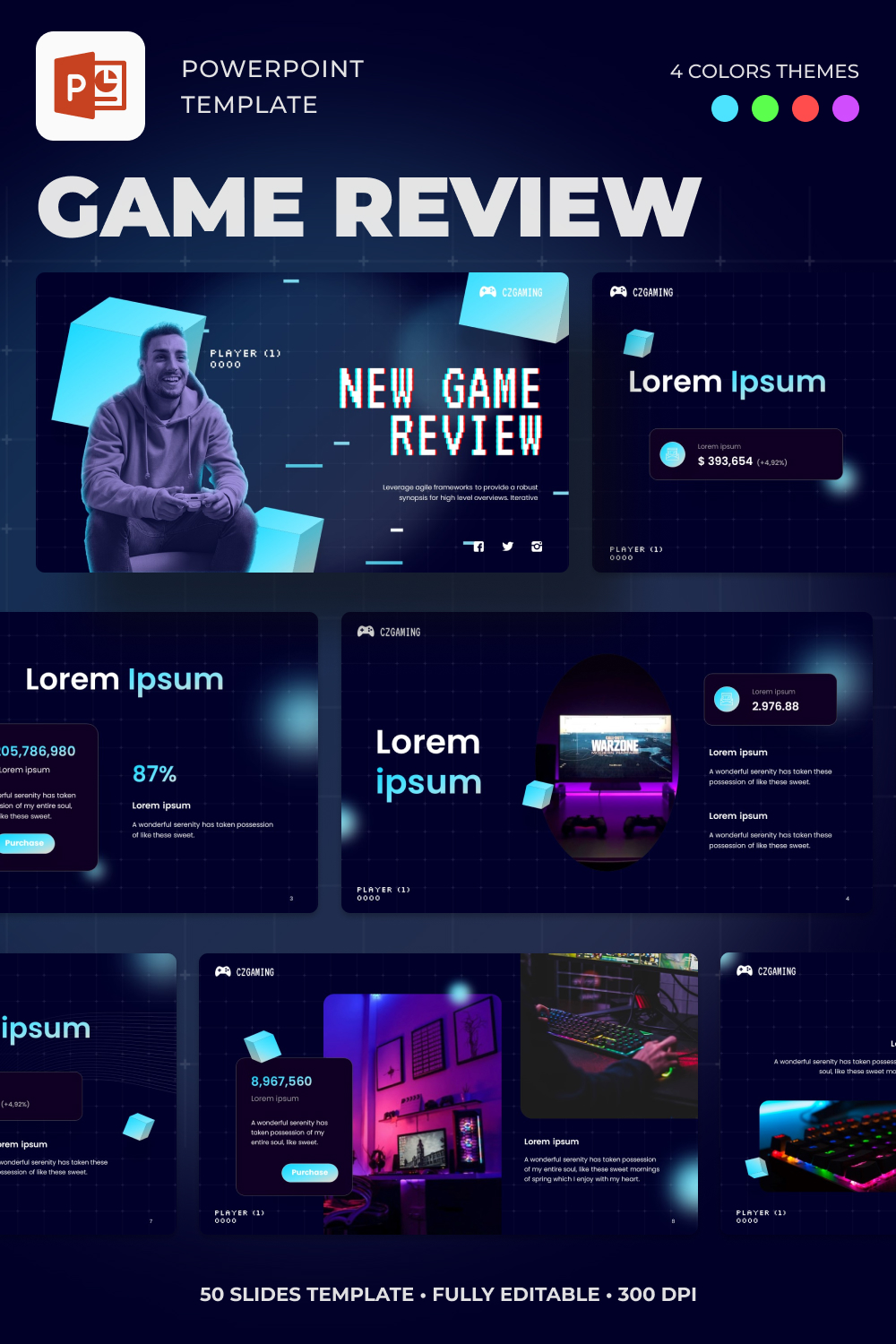Images of pinterest for game review powerpoint template.