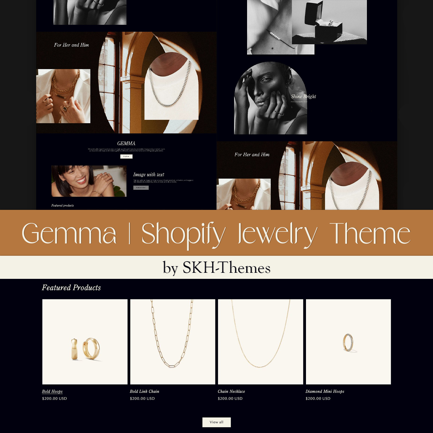 Template gemma shopify jewelry theme.