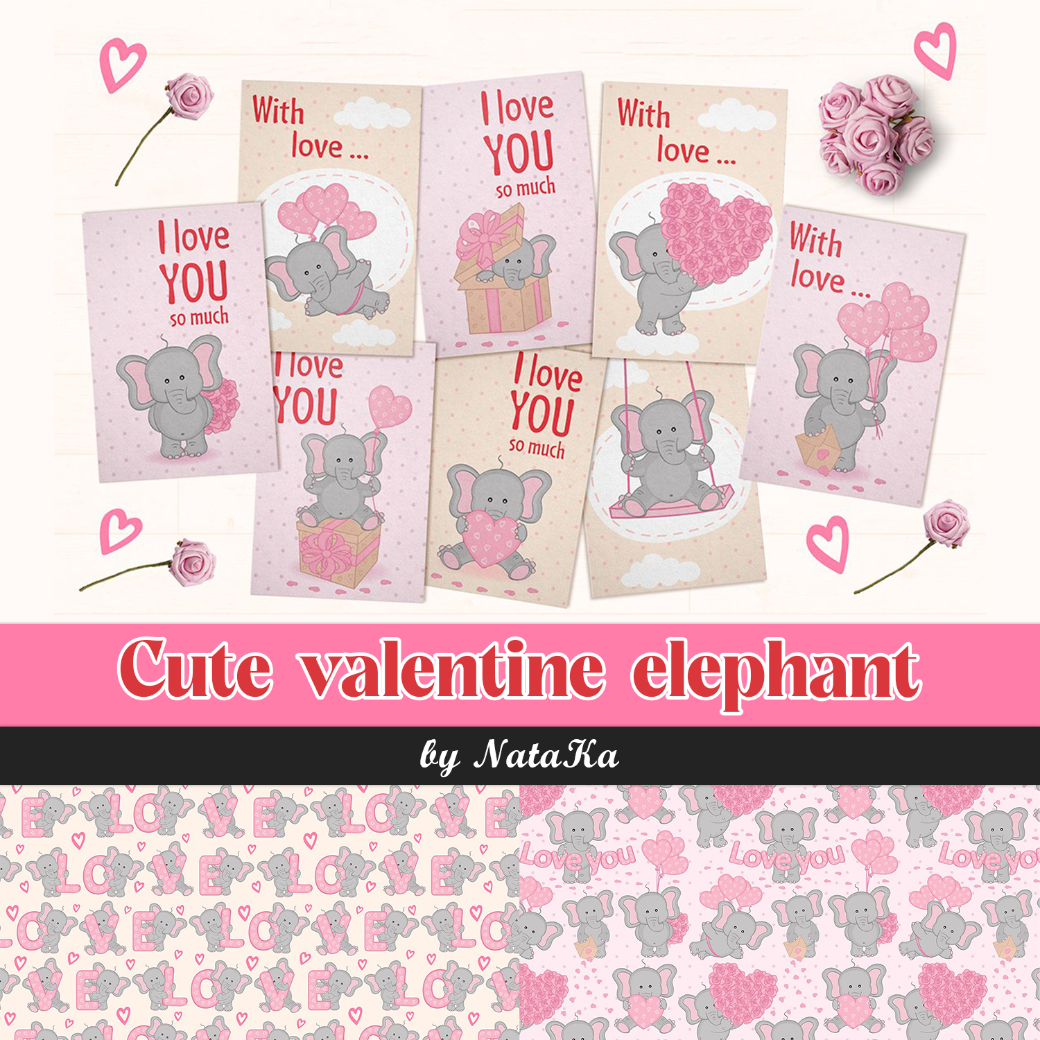 Preview sute valentine elephant.