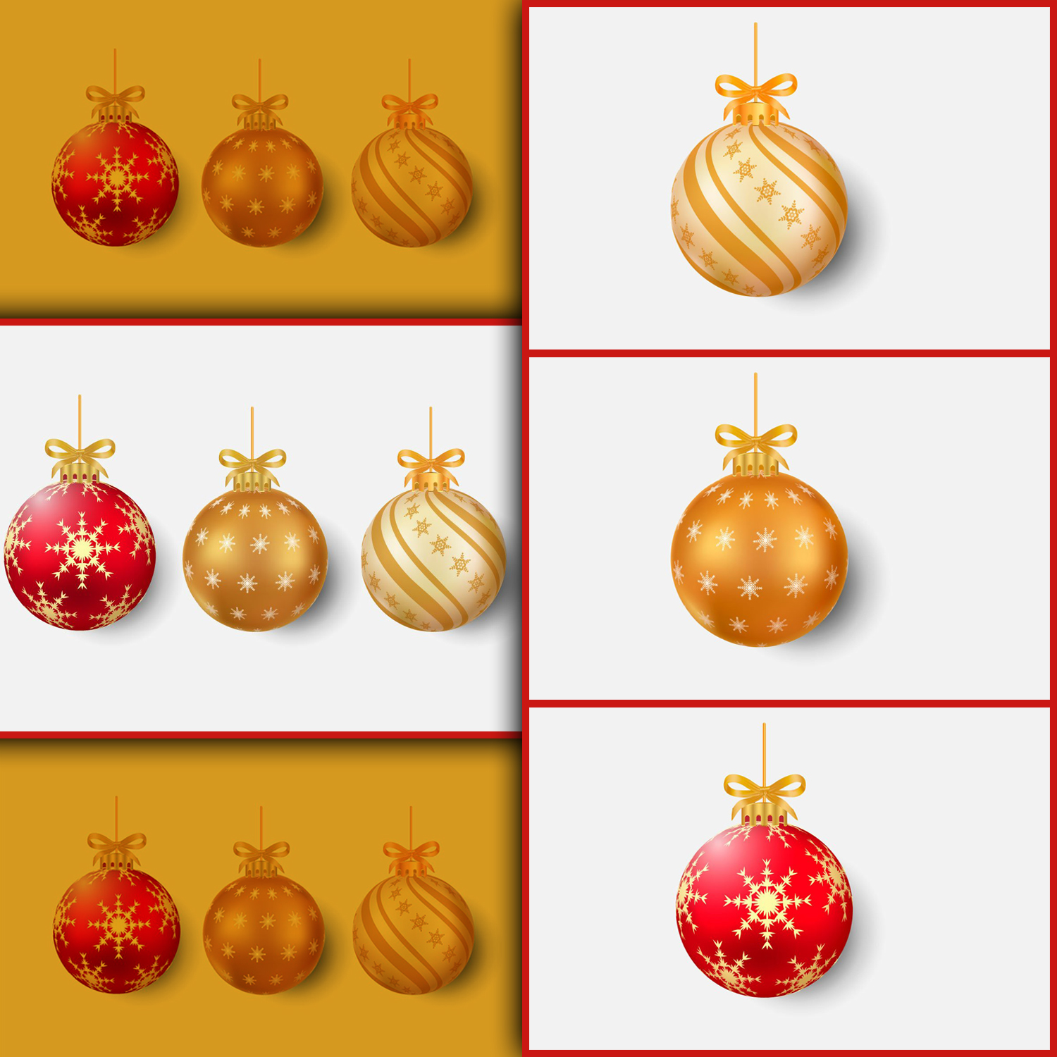 Images with christmas ball set decoration ball set.