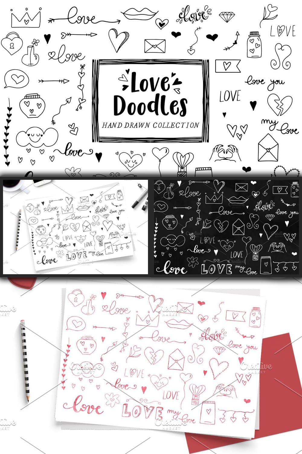 Love Doodles - Clipart.