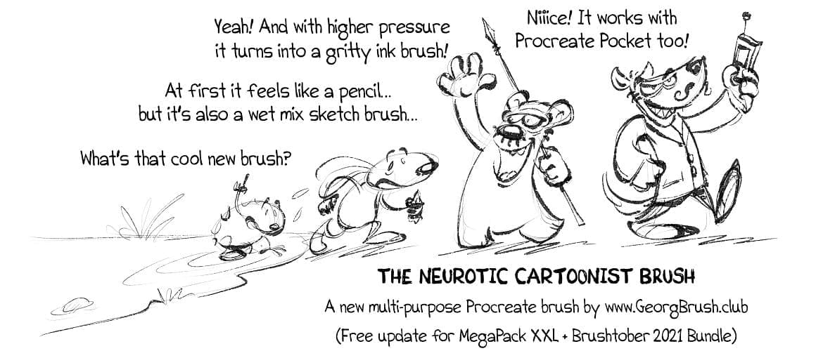 The neurotic cartoonist brush.