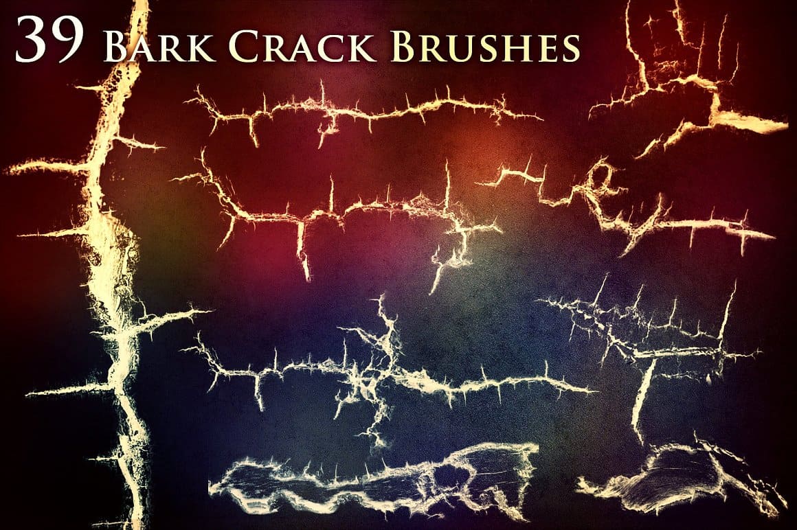39 Bark Crack Brushes.