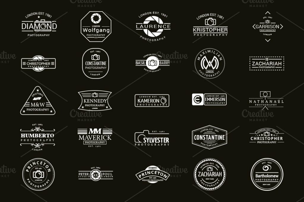 25 Logo Designs For Photographers – MasterBundles