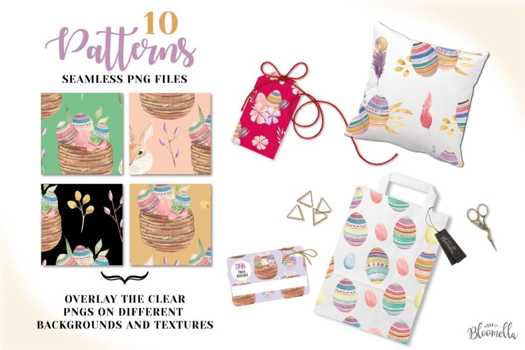 Easter Egg Seamless Patterns Spring – MasterBundles