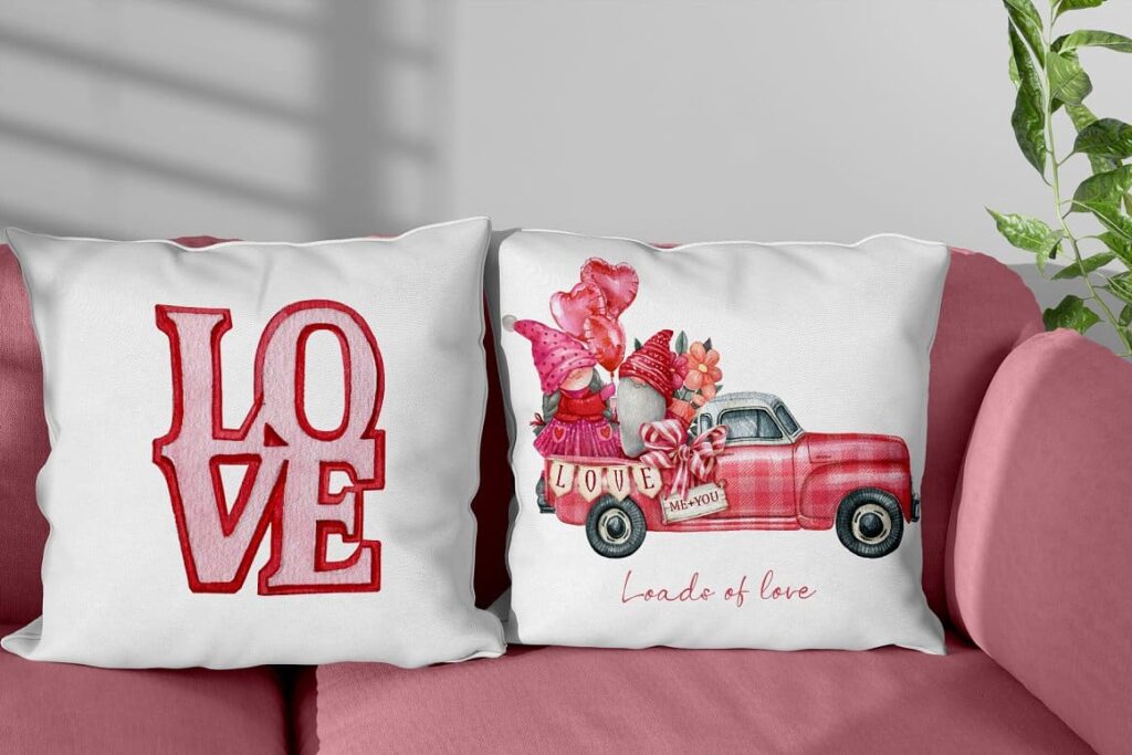 Valentine Gnomes Truck Clipart – MasterBundles