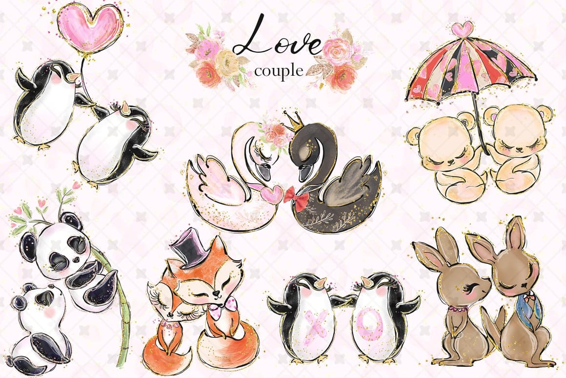 Love happens in penguins, koalas, foxes, hares, etc.