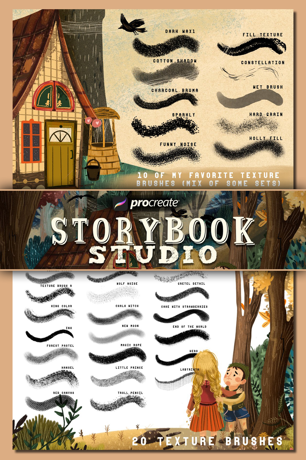Storybook studio for procreate of pinterest.