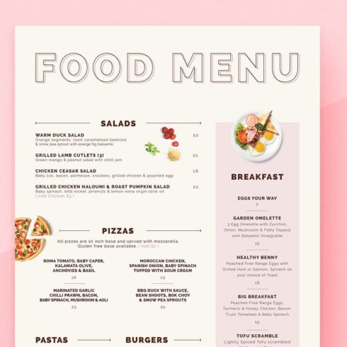 Food Menu Design | MasterBundles