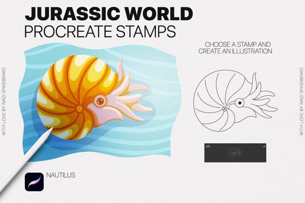 Jurassic World Procreate Stamp – MasterBundles