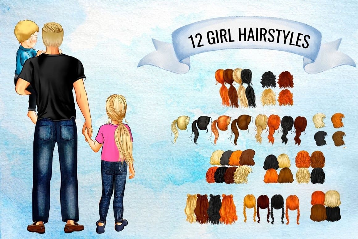 12 girl hairstyles.