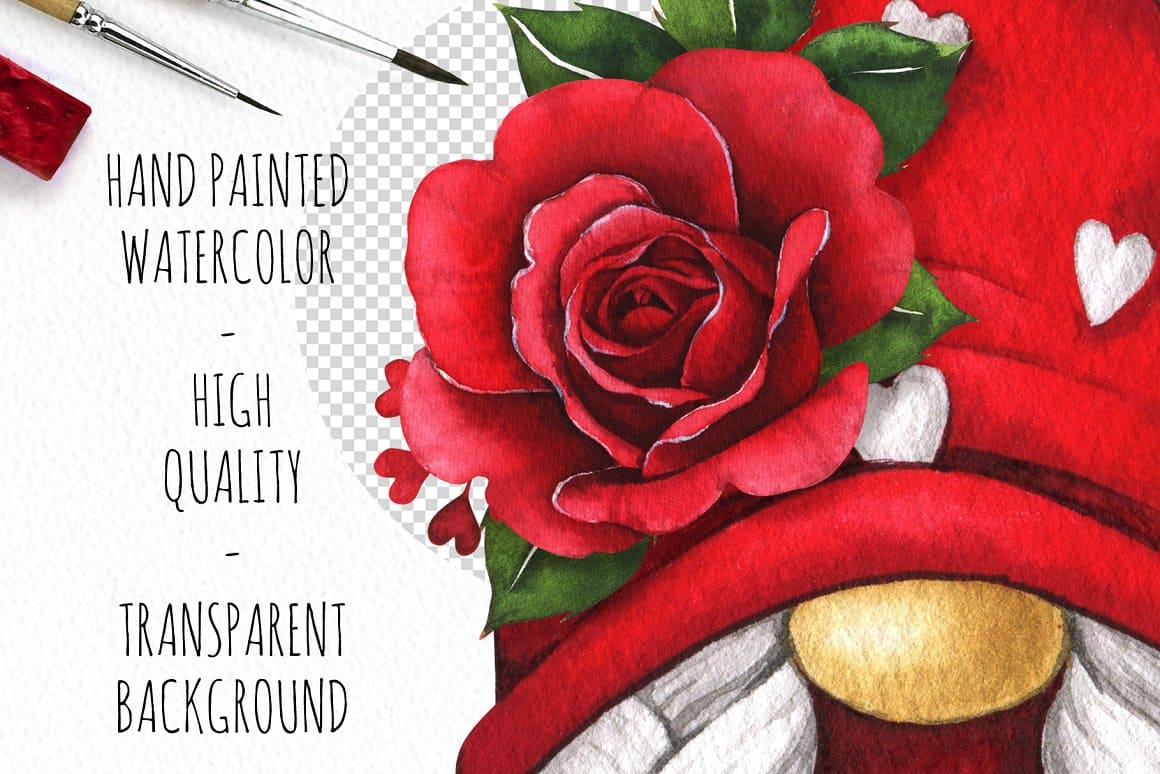 High quality image on the example of a red rose.