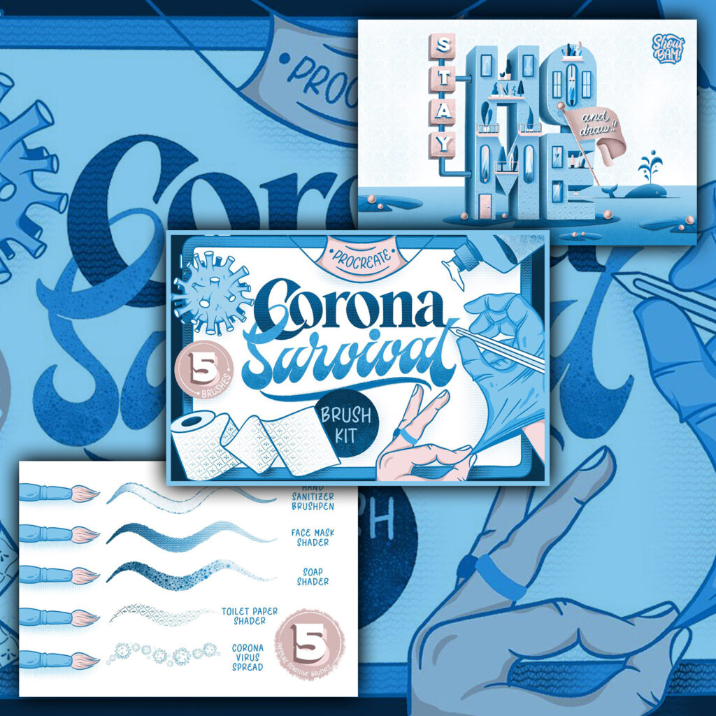 Corona Survival Brush Kit MasterBundles