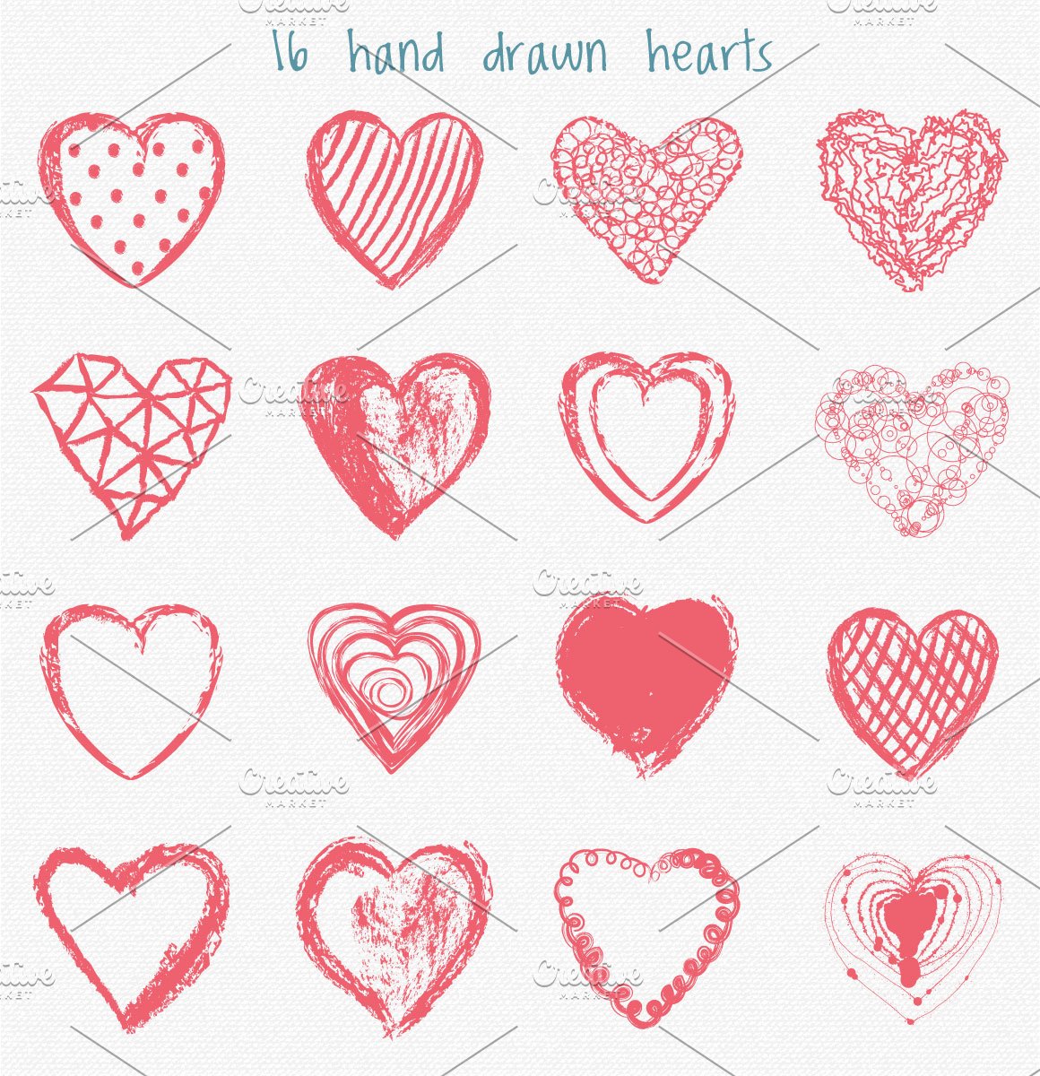 Many different hearts.