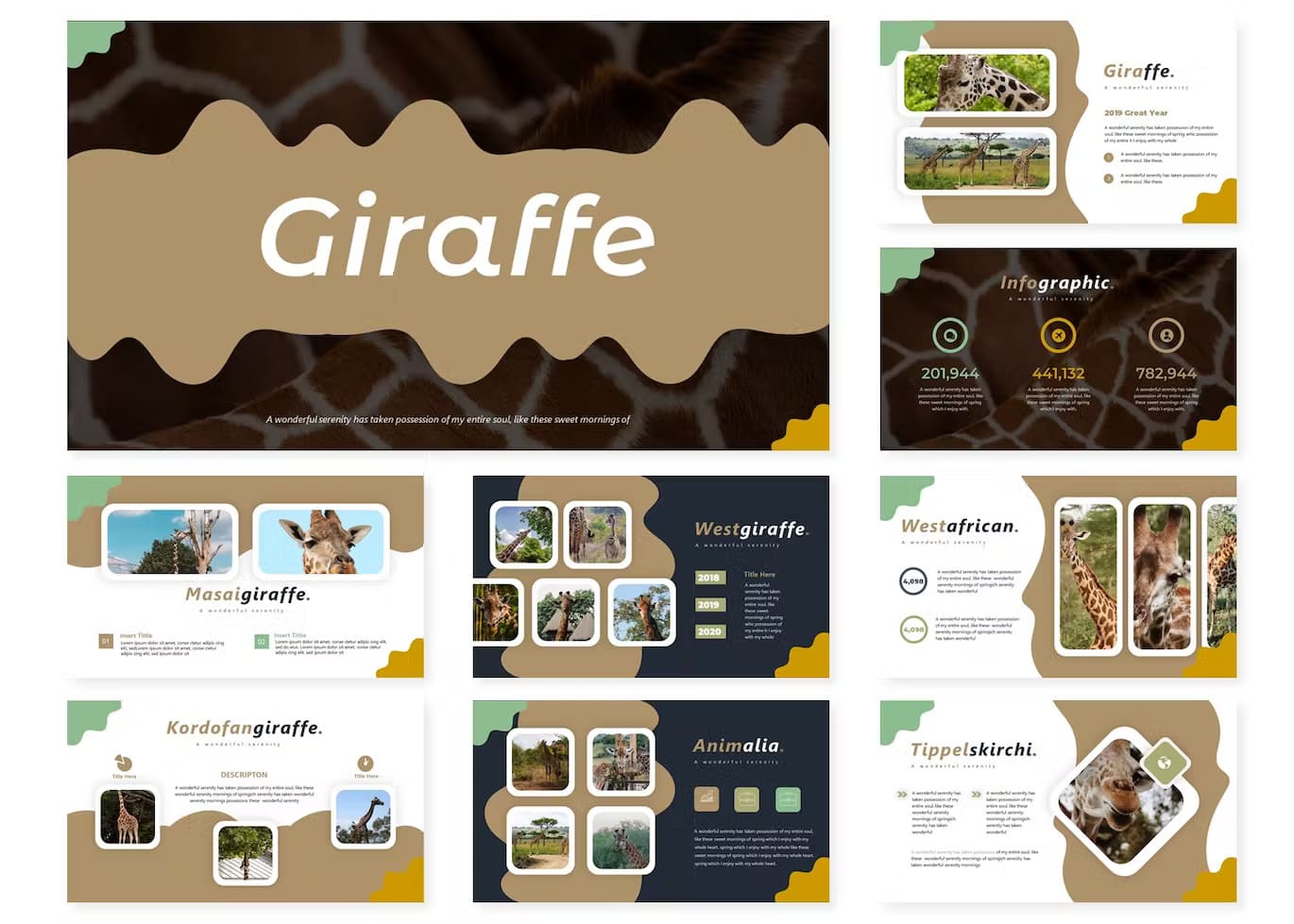 Westgiraffe of Giraffe | Powerpoint Template.