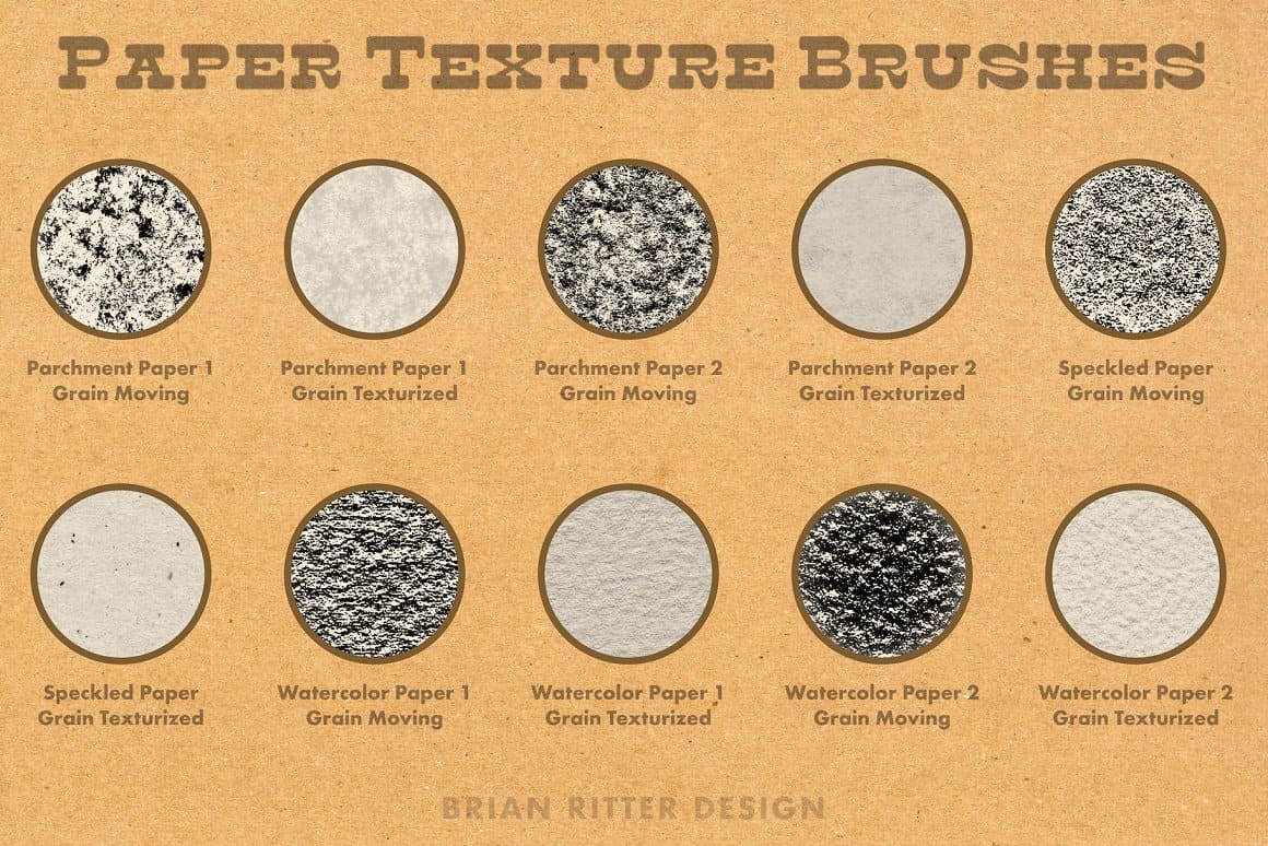 Grey paper texture brushes.