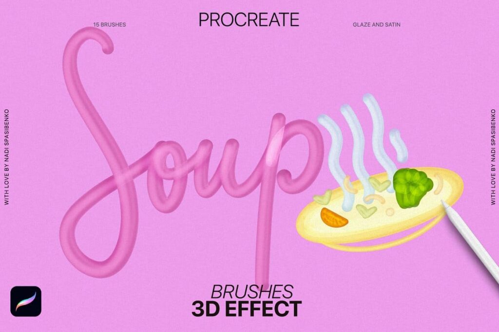 3D Effect Procreate Brushes – MasterBundles