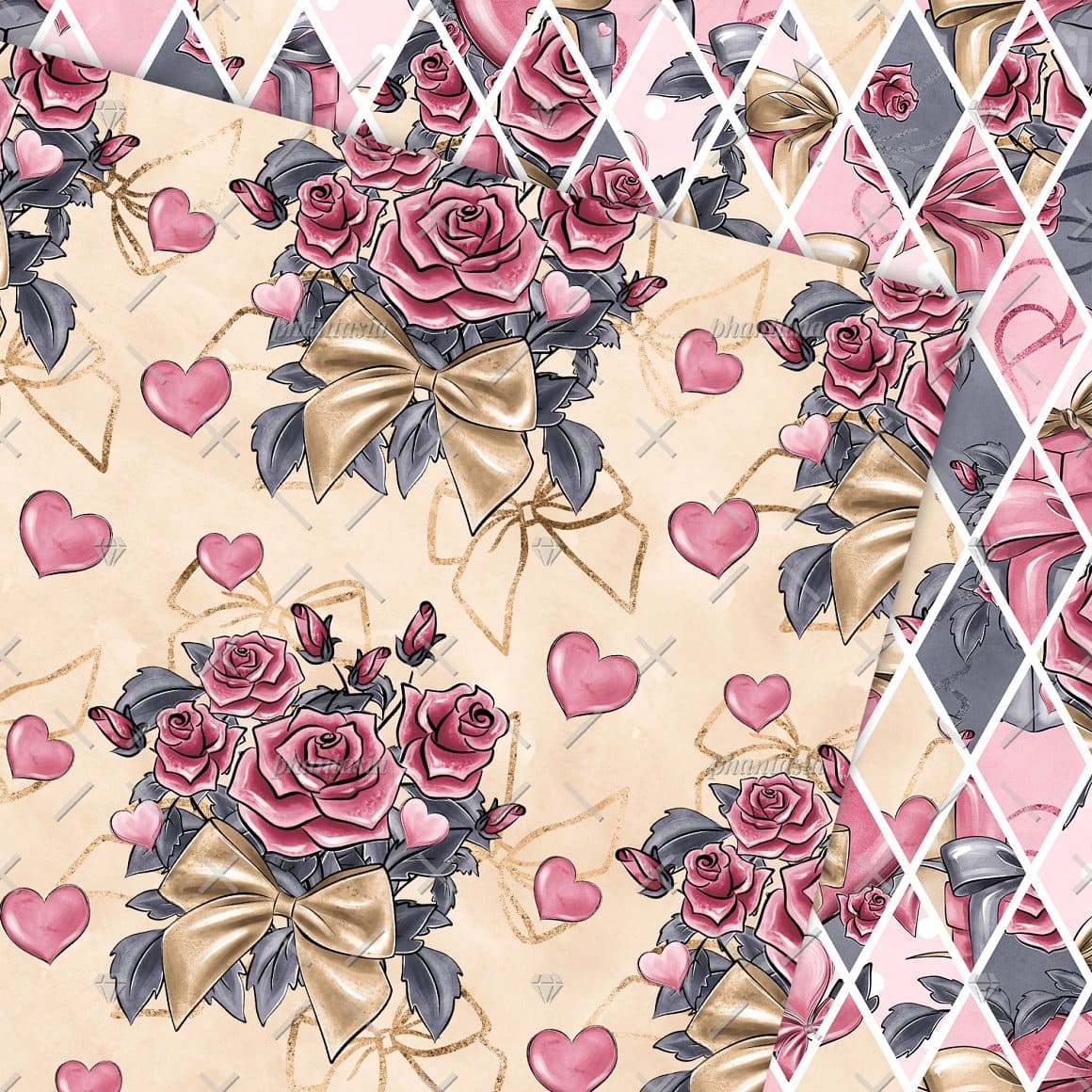 Interesting pattern design for Valentine's Day.