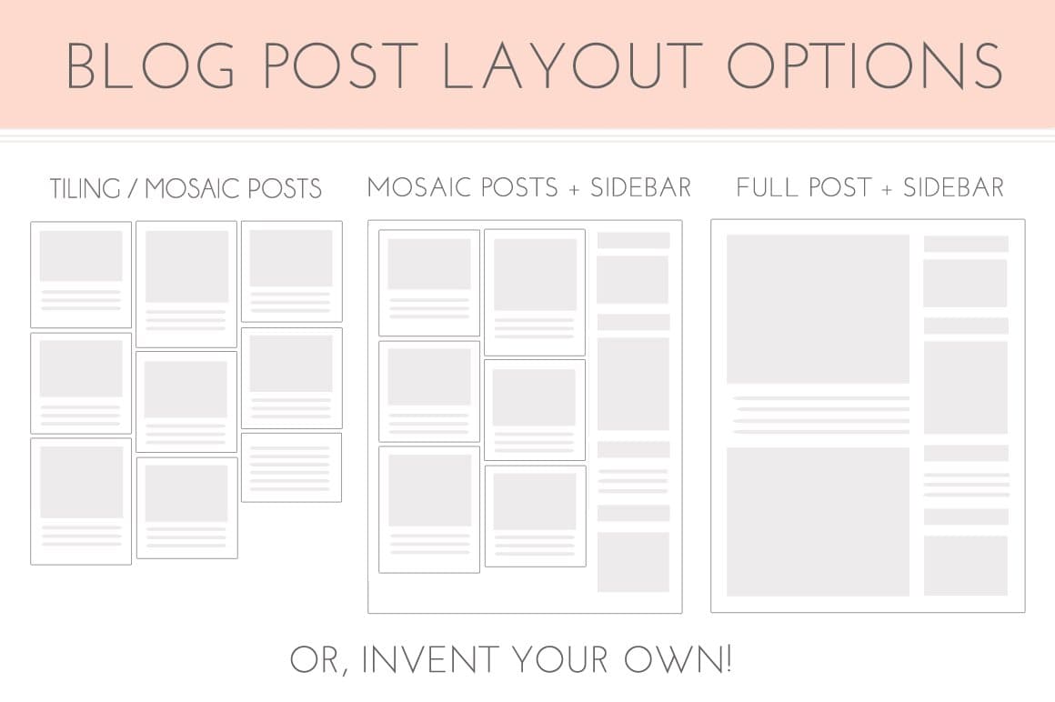 Blog post layout options of Honeycrisp.