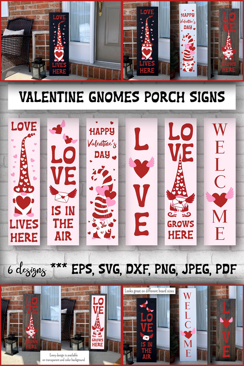 Valentine gnomes porch signs of pinterest.