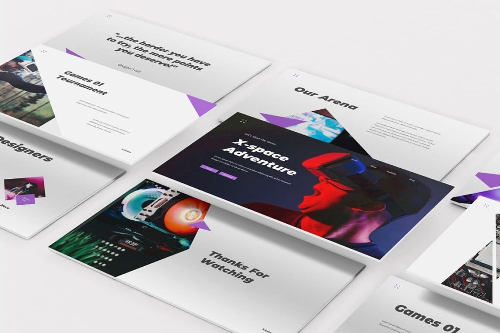 Gaming Powerpoint Template MasterBundles