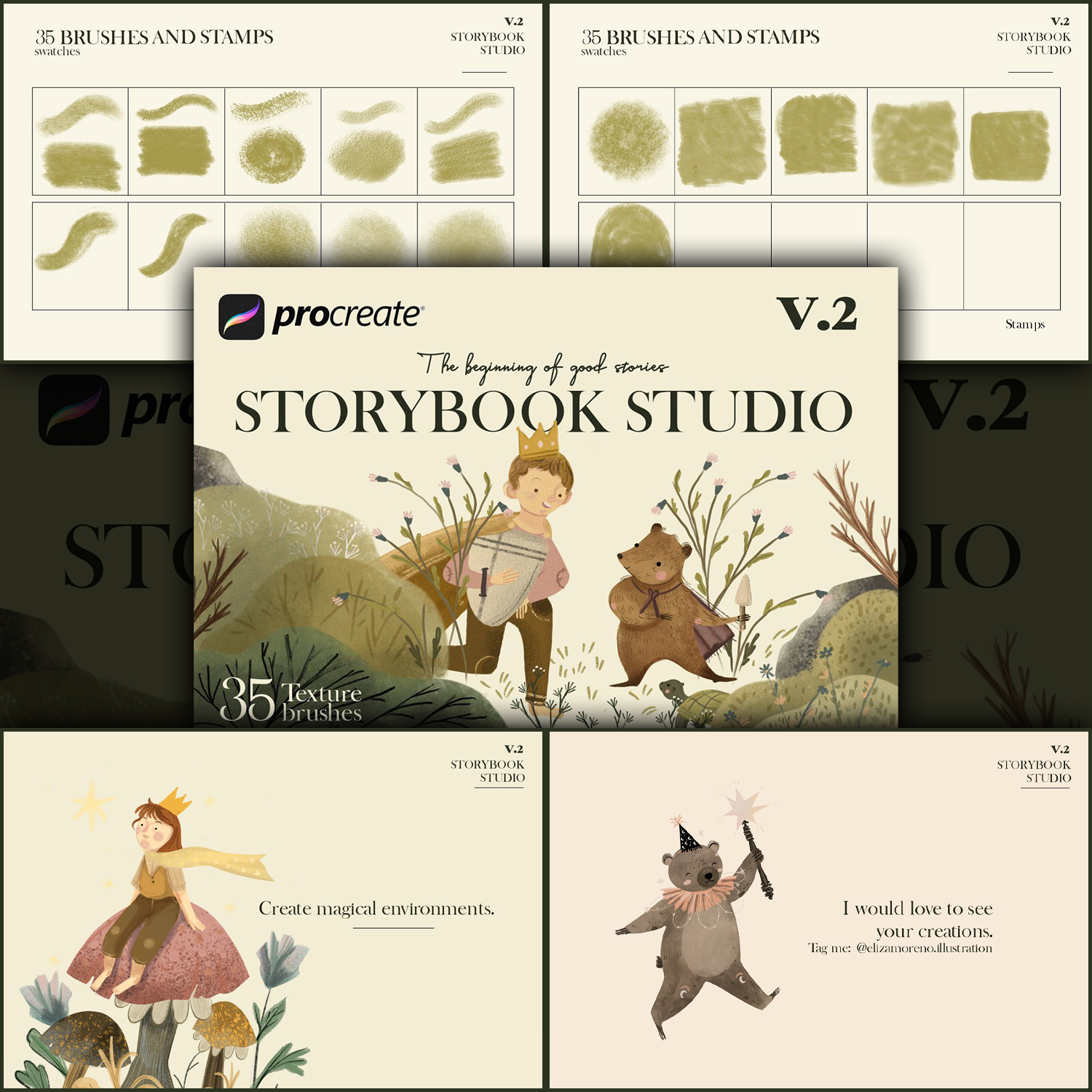 Images with storybook studio v2 procreate.