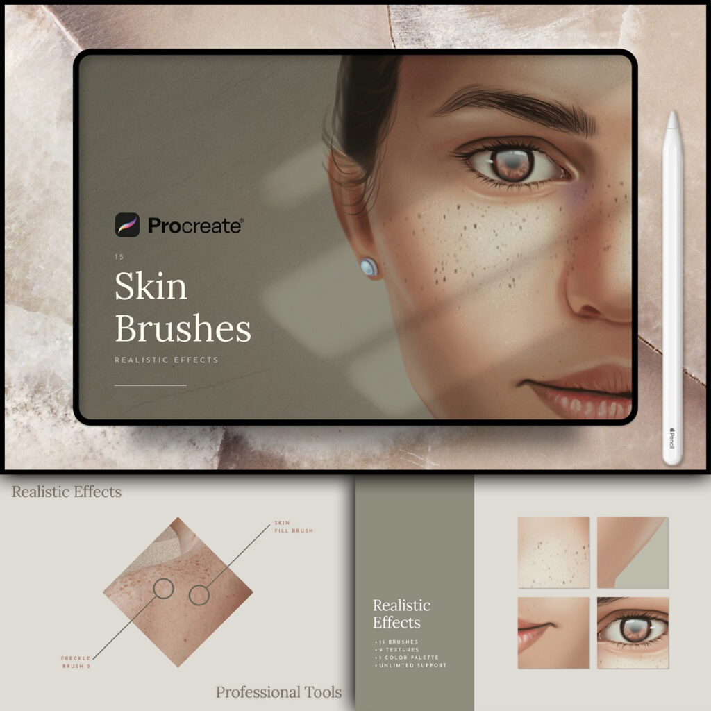 FUR Brushes Realistic Procreate Fur MasterBundles