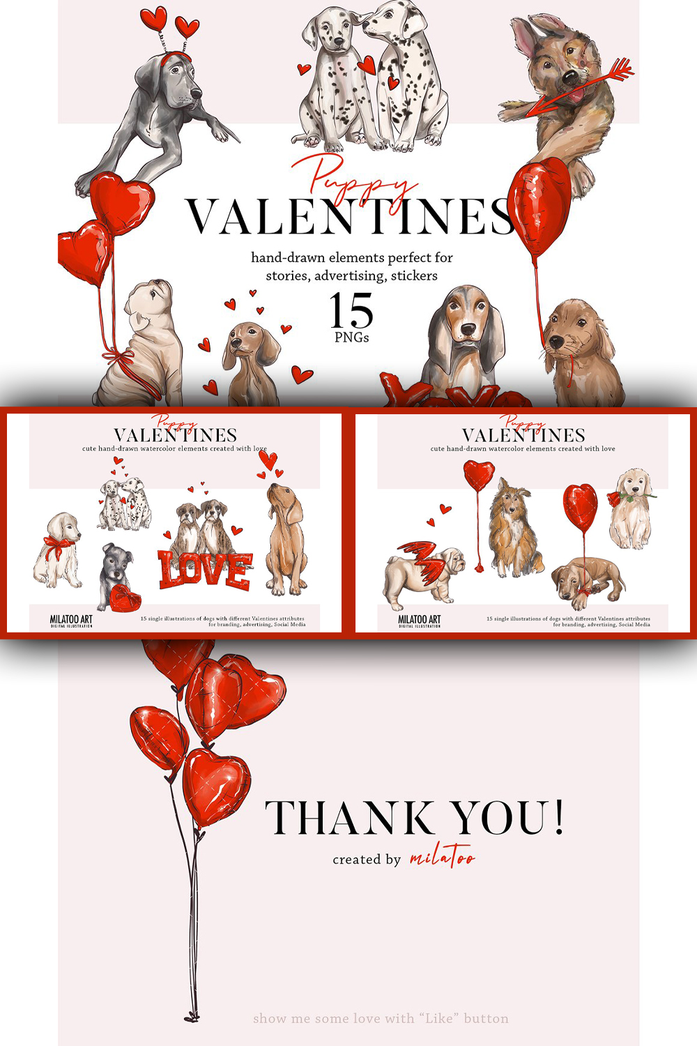 Dogs valentines clipart puppy love of pinterest.