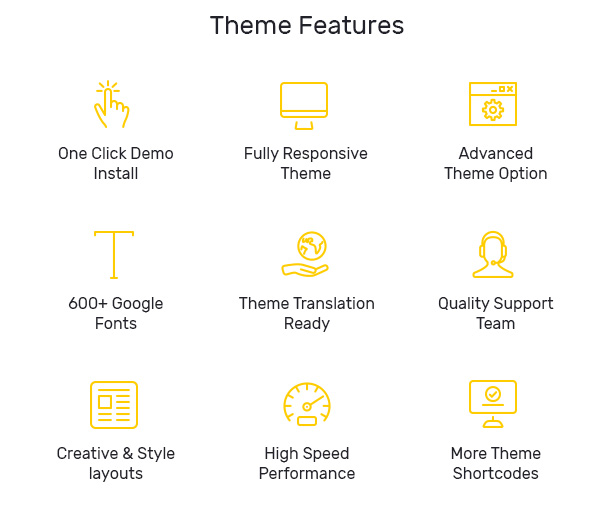 Template navigation and details icons.