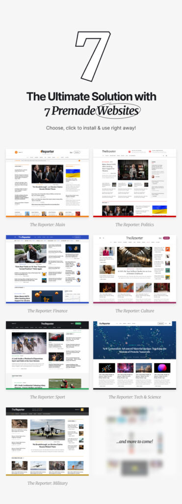 The Reporter - Newspaper Editorial WordPress Theme – MasterBundles