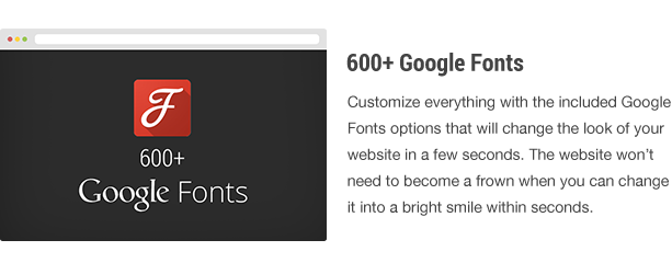 More than six hundred fonts.
