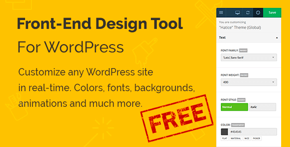 Banner with WordPress tools.