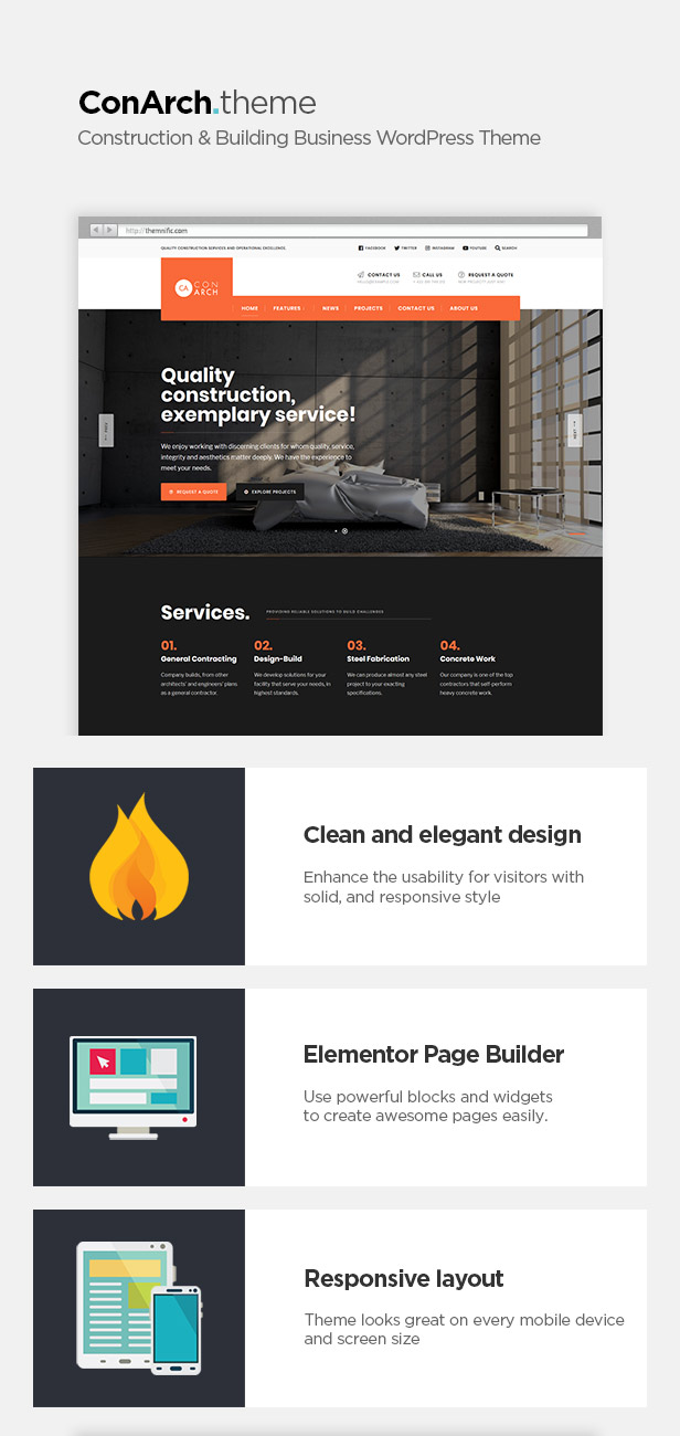 Site page template.