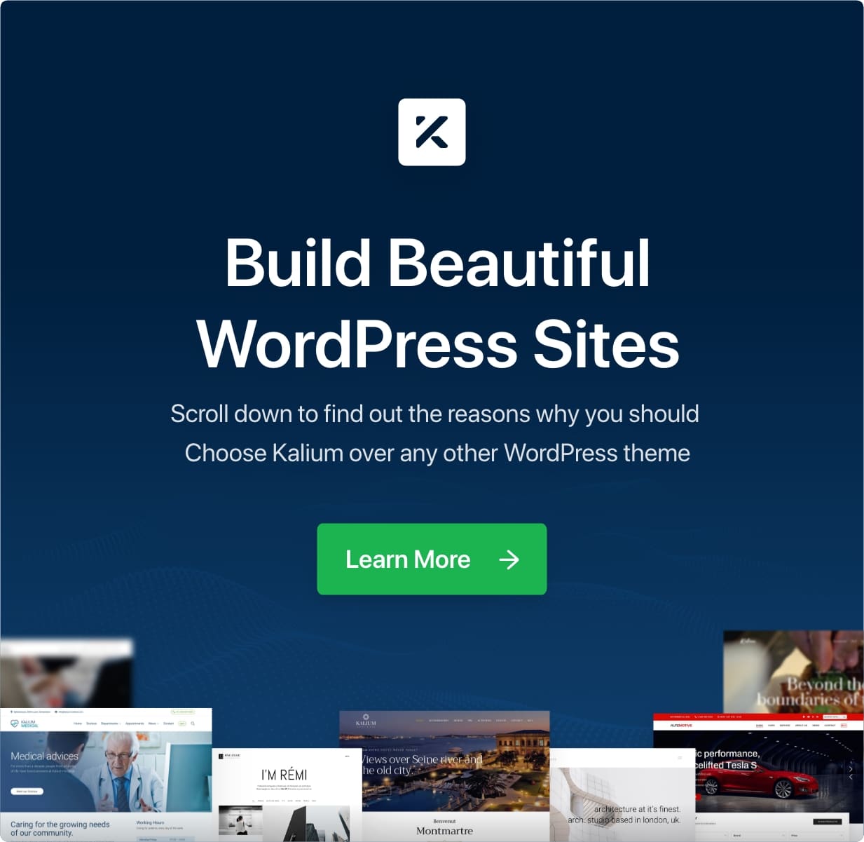 Build beautiful wordpress sites.