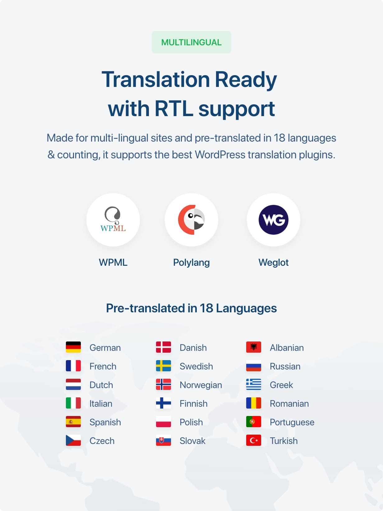 Multilingual template.