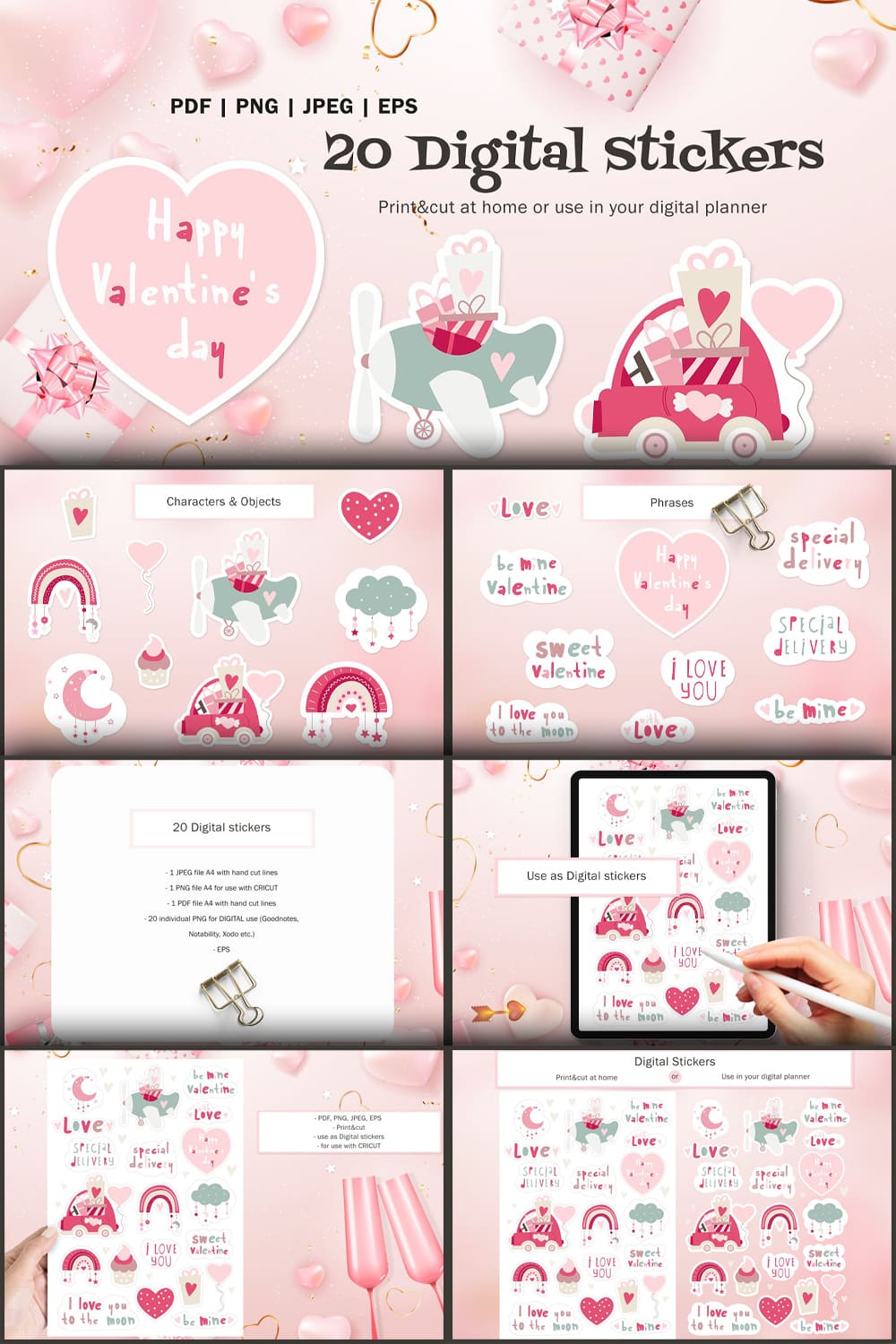 All slides of Valentine's Day Romantic Collection.