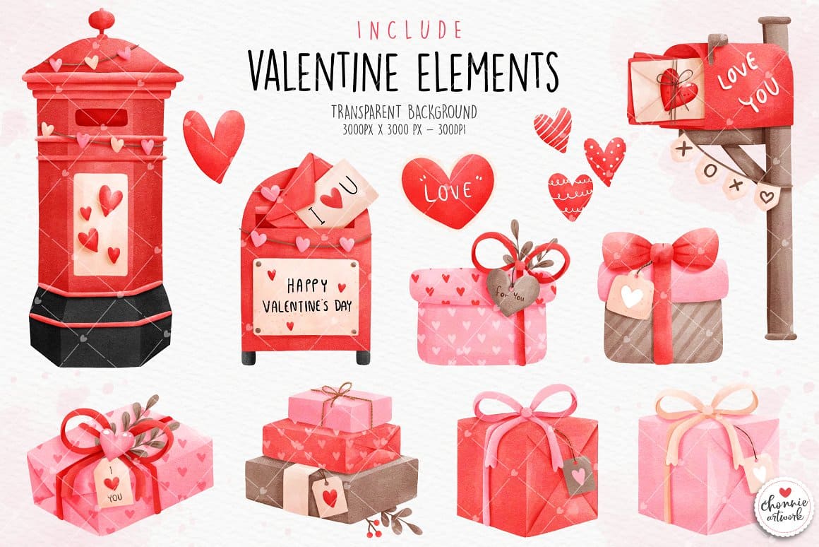 Valentine Mail Clipart