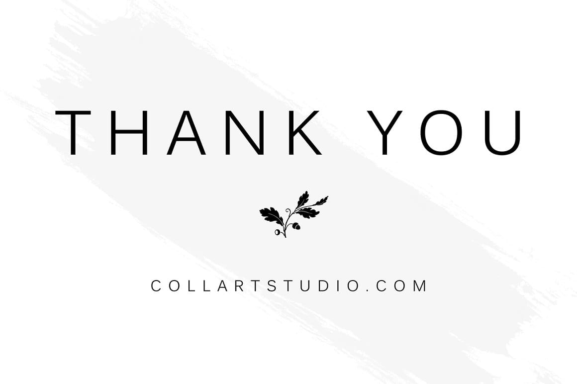 White slide with black text "Thank you".